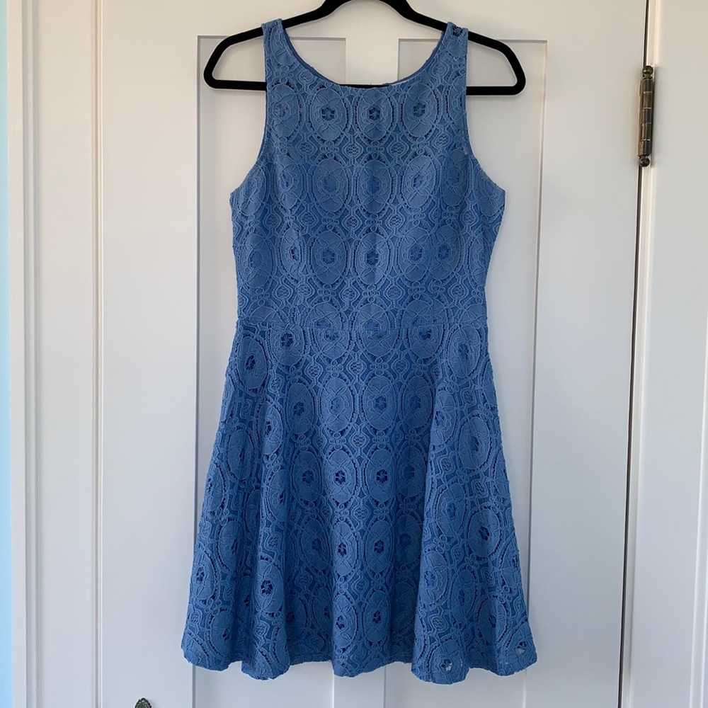 BB Dakota Lace Fit & Flare dress - blue